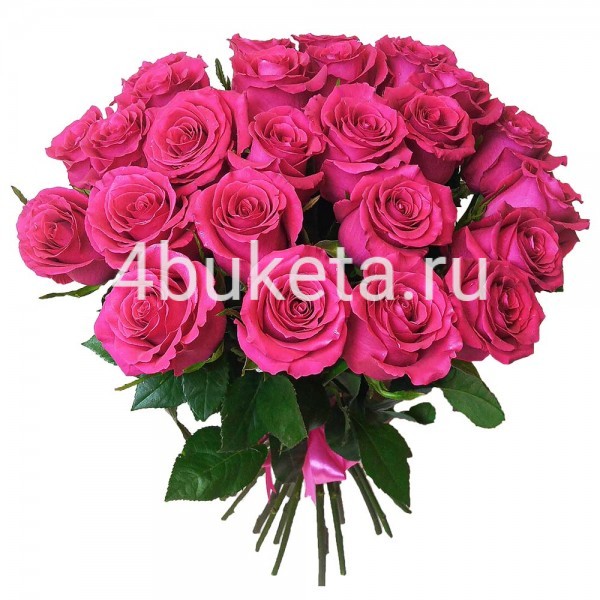 Букет 40 - Роза розовая 25шт (Стандарт) - Работает доставка цветов Железногорск